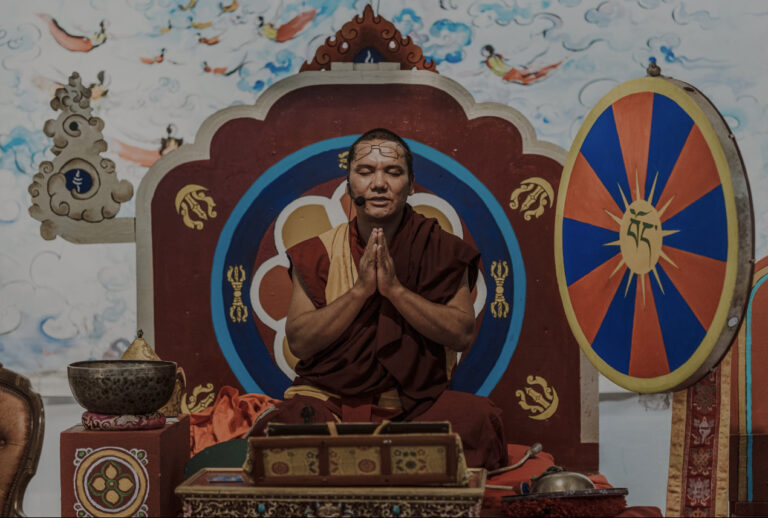 Tibetaanse Een portret van lama Tashi Norbu